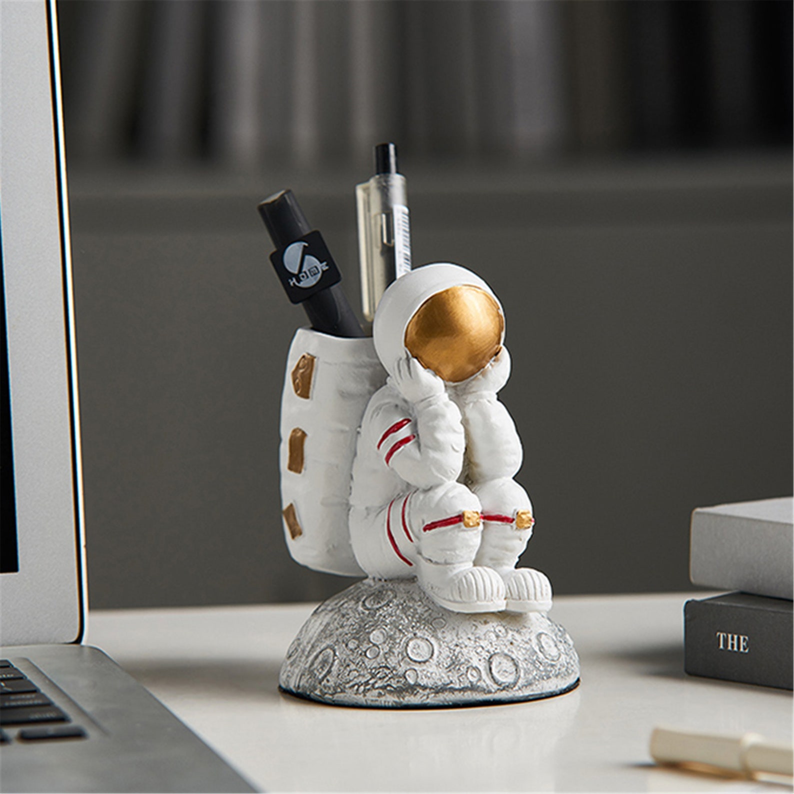 Astronaut Pen Holder Creative Office Desktop Home Living Room Etsy