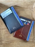 Customizable leather card holder/ID card holder with initials or first name. The original and unique gift. product logo