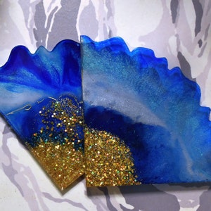 Resin Geode Slice Coaster