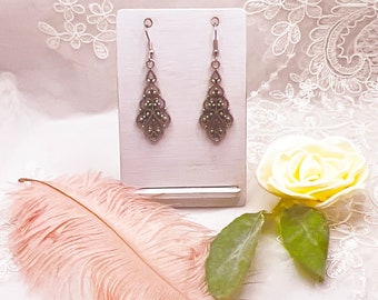 Filigree Leaf Earrings