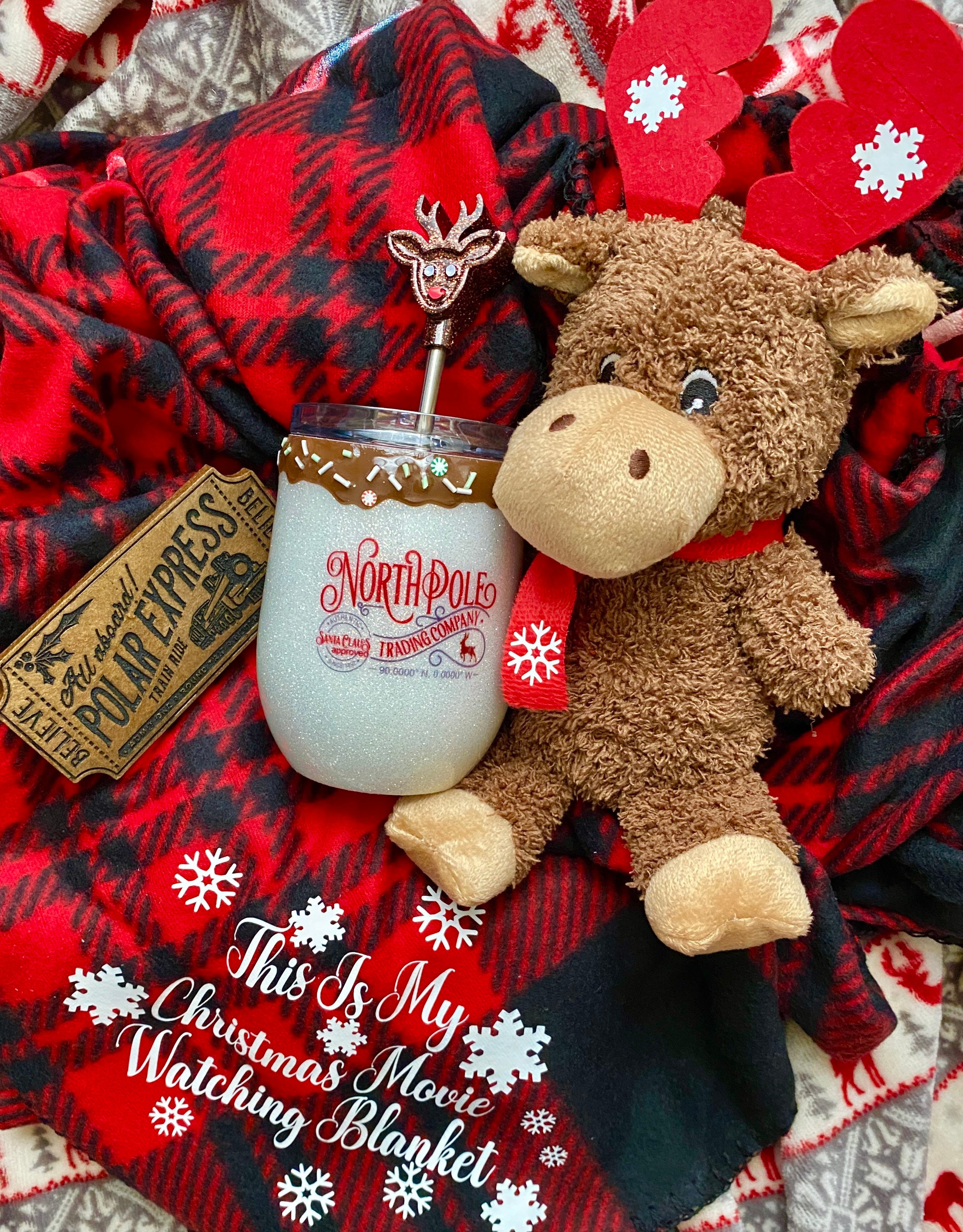 Polar express fleece blanket sale