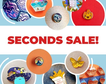 Seconds Sale! Discounted B grade enamel pins