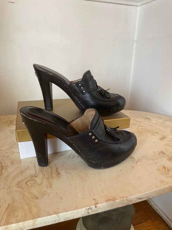 90s Michael Kors High Heel Clogs - image 1