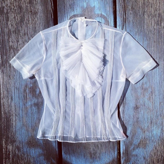 1930's Original Sheer Nylon Blouse