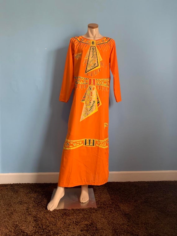 70s Egyptian Eye of Horus Kaftan