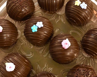 Chocolate Peanut Butter Layered Bonbons