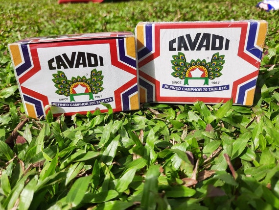 Cavadi Refined Camphor 105 Tablets Karpuram,Flammable Festival Pooja,Religious