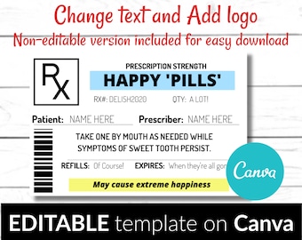 Free Printable Prescription Labels Joke : M M Skittles ...