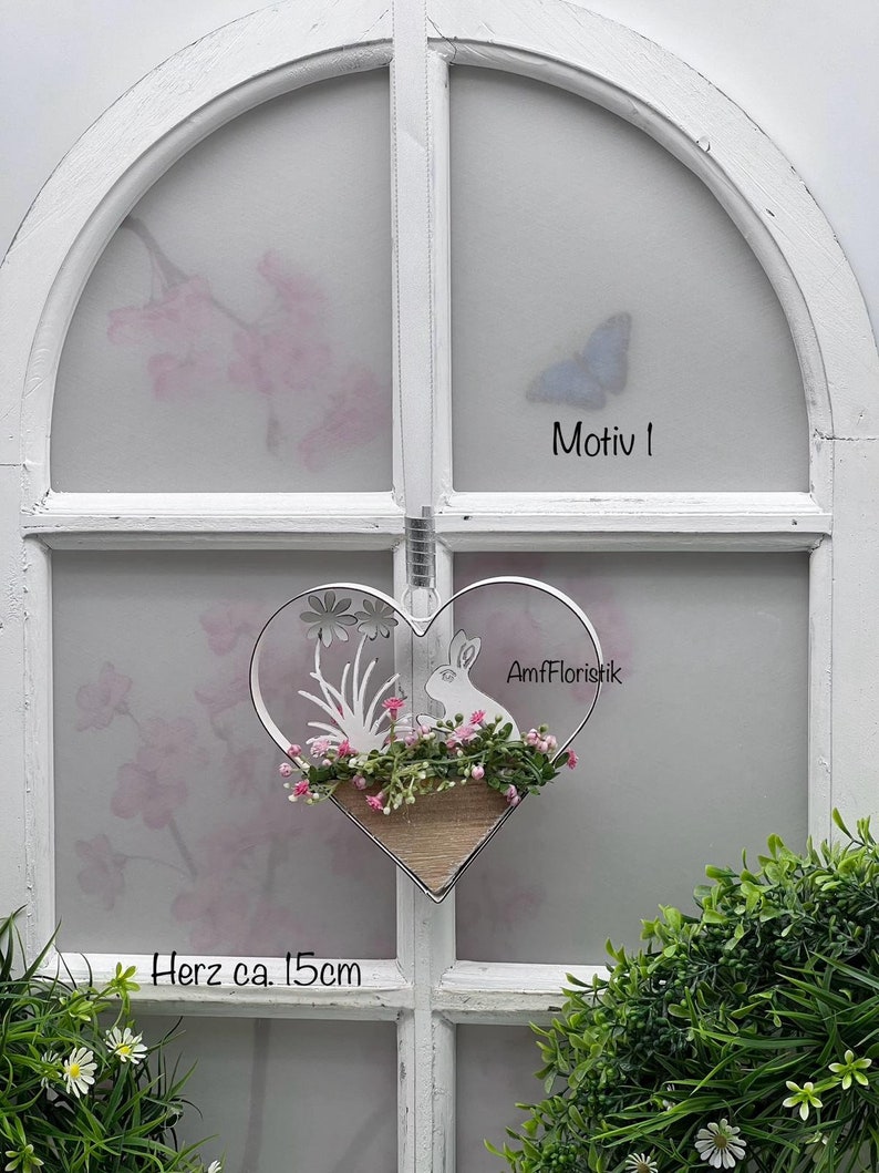 Fensterdeko Metall Hänger in 2 verschiedene Motive Motiv1