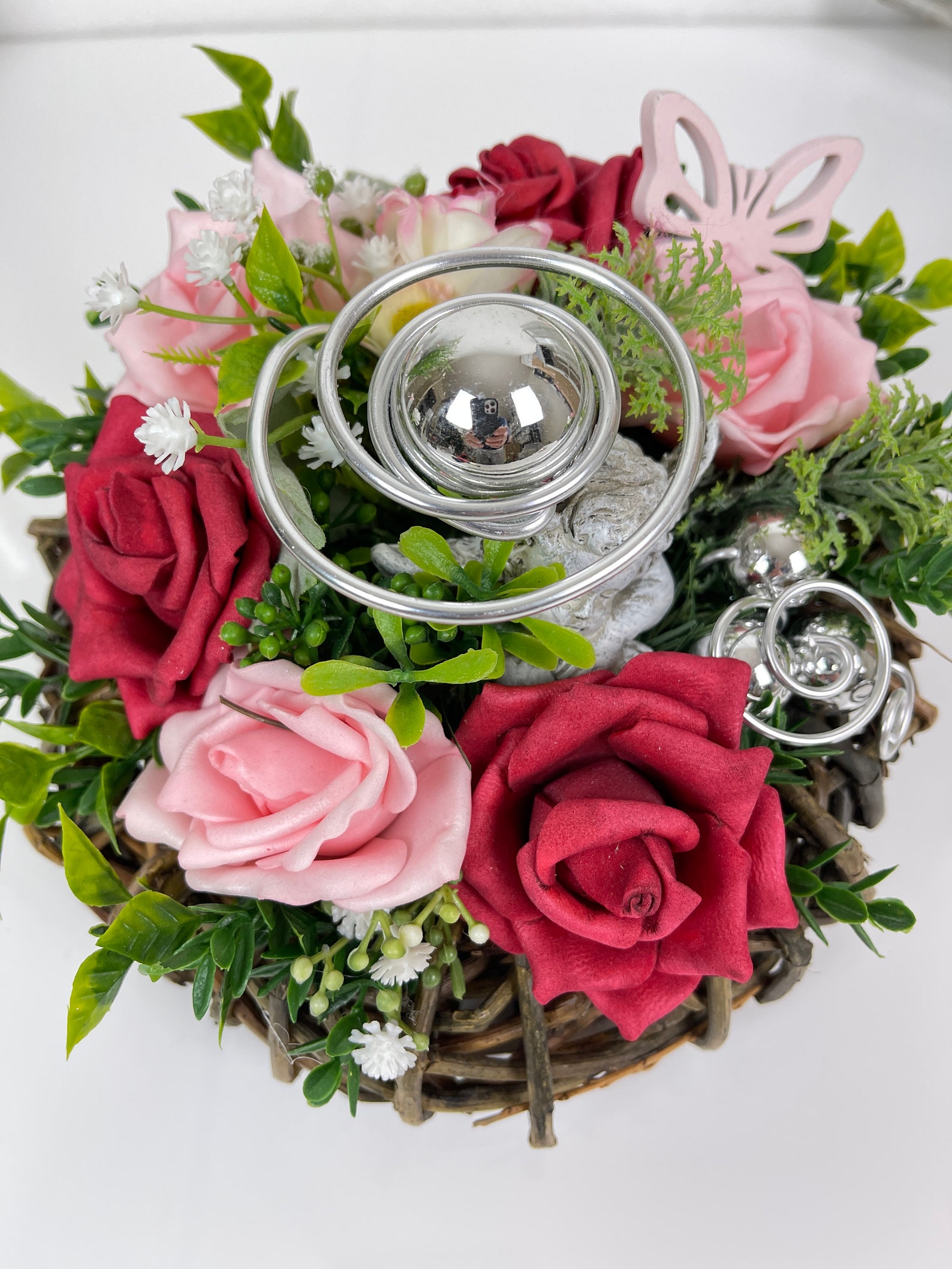 Graveware Memorial Day Roses Grave Ornaments Urn Set Etsy