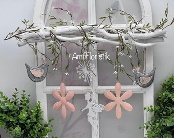 Fensterdeko Metall Blumen / Elfe / Vögel Ast Fenster Hänger