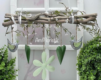 Fensterdeko Hänger Metall Blume Frühlingsdekoration