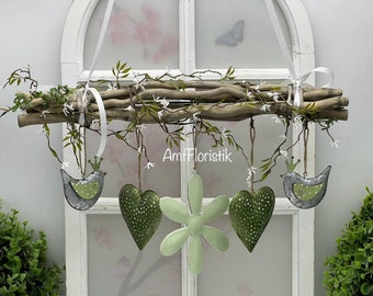 Fensterdeko Hänger Metall Blume Frühlingsdekoration