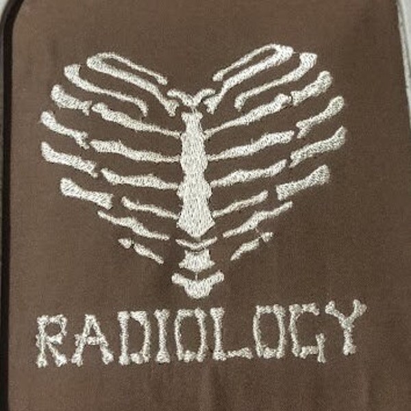 Radiology heart rib cage logo embroidery design (COL, CSD, DST, emd, exp, hus, jef, jpx, pcd, pcm, pcq,psc, pec, pes, shv, vip, vp3,xxx)