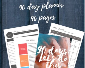90 Day Planner | Etsy