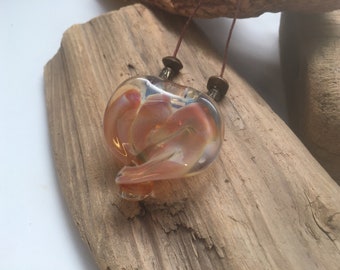 Glass Pendant Necklace (h0035)