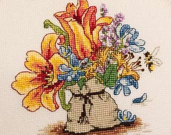 Summer Bouquet Wildflowers Cross Stitch Pattern Counted pdf pattern Instant download pdf