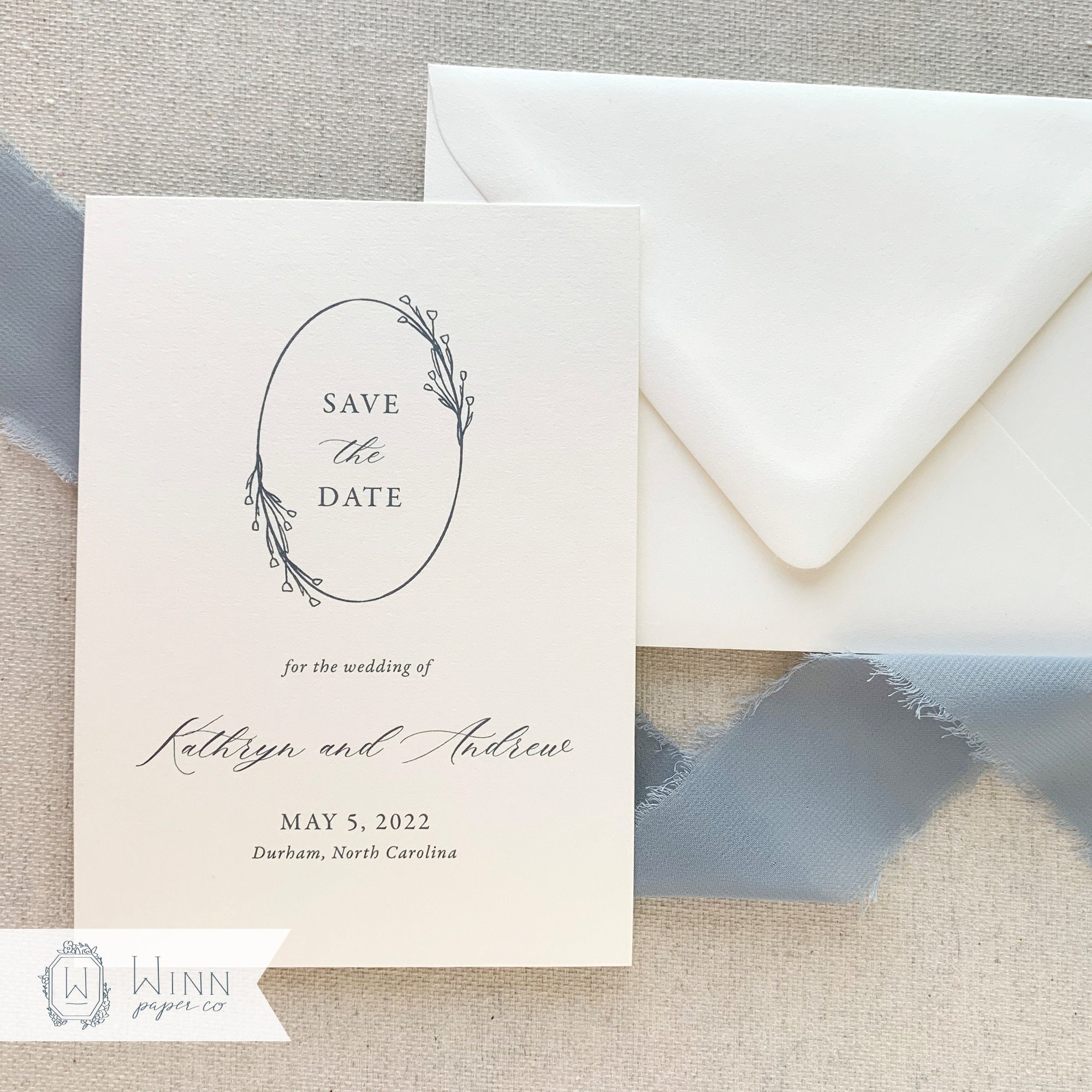DEPOSIT Printed Tulip Wedding Save the Dates, Traditional Save the Date  Cards, Timeless Wedding Announcements, Floral Tulip Save the Dates 