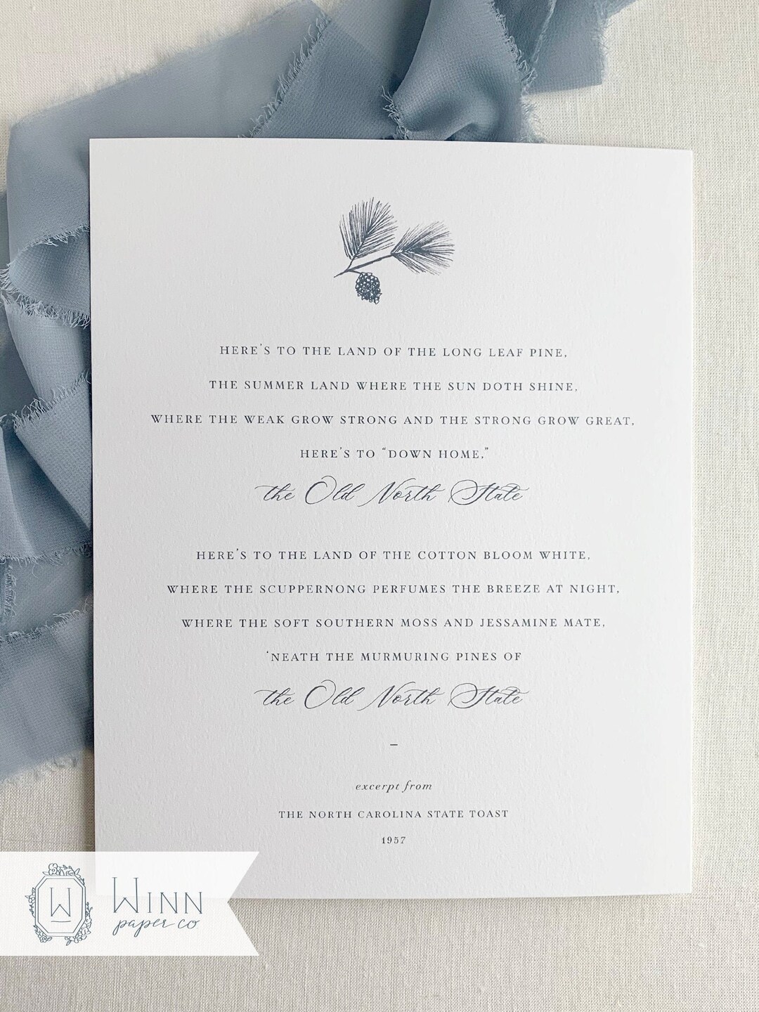 NC State Toast Print, North Carolina Toast Print, 8x10 NC Print, Land