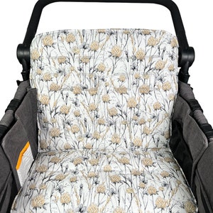 RTS W4Luxe/Elite Seat Cover, Floral, Double Padded, Seat cover for W4,sold as a Single Wagon Seat cover, Ready To Ship