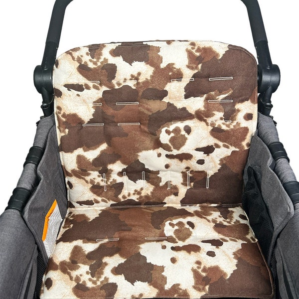 RTS  W4, Luxe/Elite Seat Cover, Cow Theme, Gender Neutral, Lightly Padded, Seat cover for W4 luxe/elite Single or Pair, Keenz option