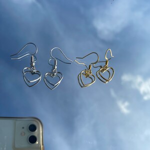 Lovers Rock Heart Earrings and Necklace