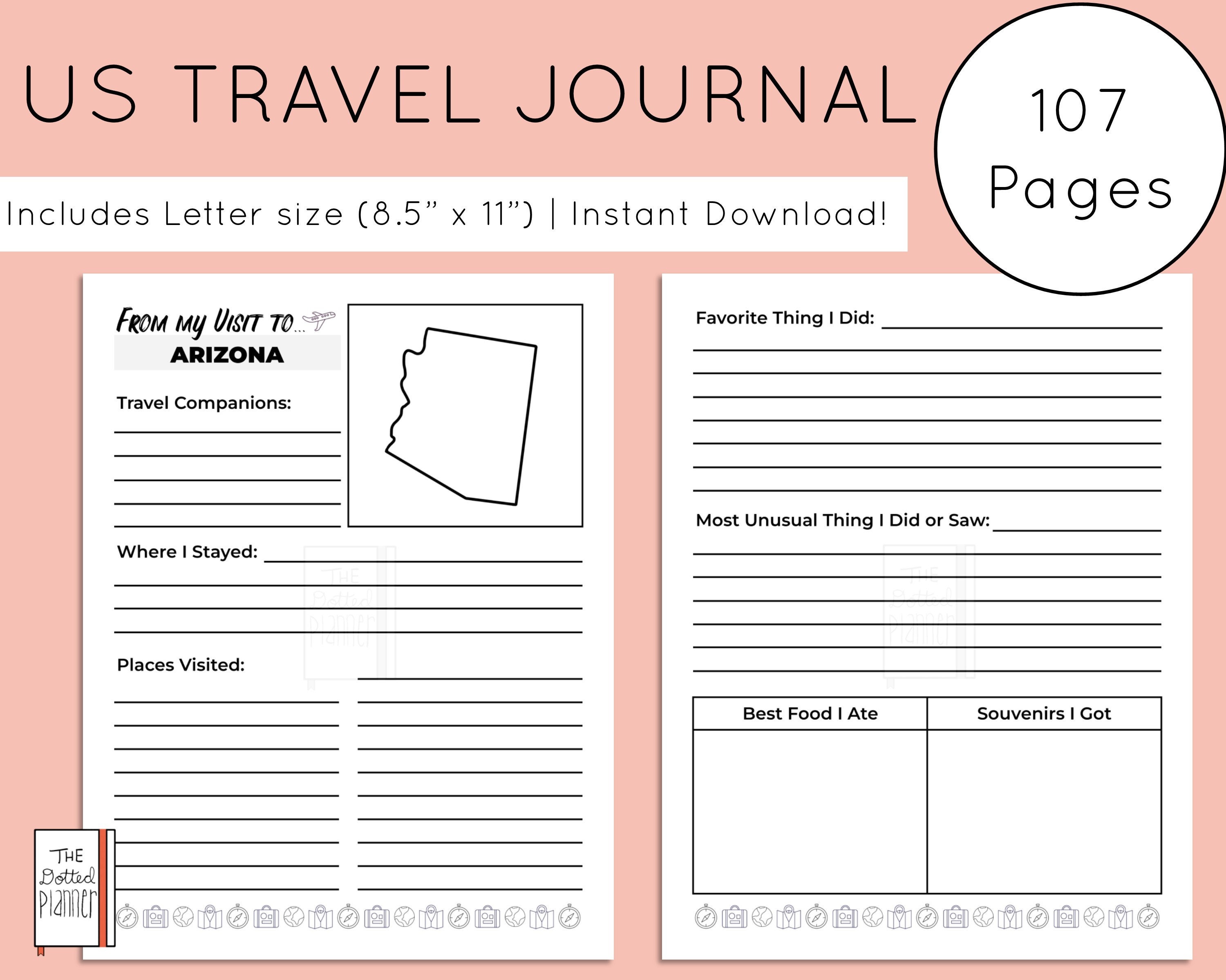 Printable Travel Brochure Template For Kids