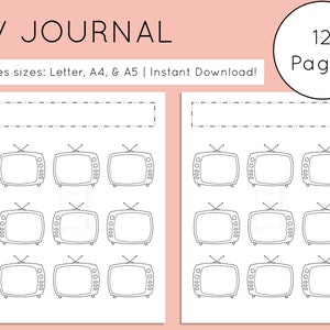 TV Show Tracker | Printable TV Journal