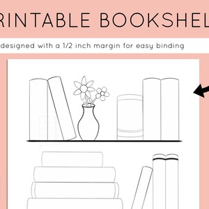 Bookshelf Printable Reading Planner Bookshelf - Etsy
