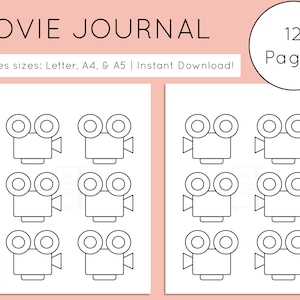 Movie Journal | Movie Tracker Printable