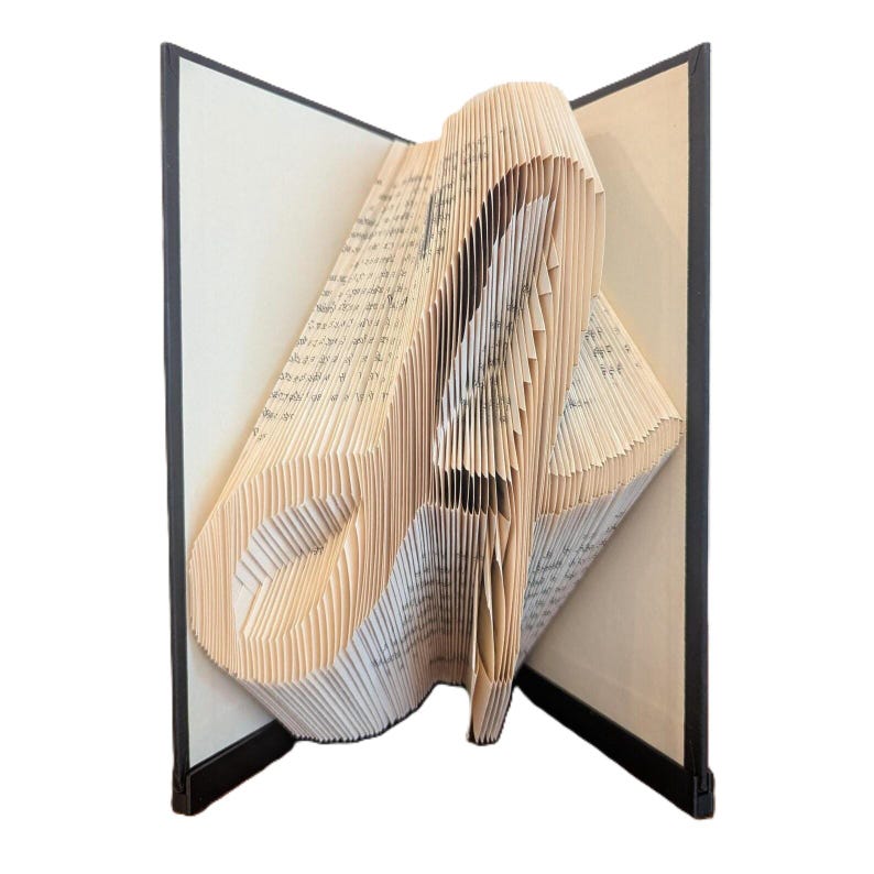 Rustic Script Single Letter Book Folding Patterns, A-Z Initials ...