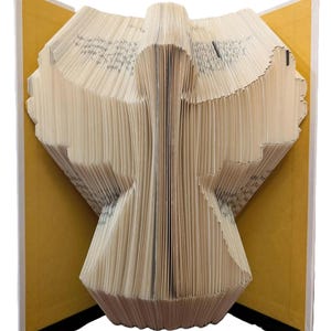 Book Folding Pattern - Angel | Christmas Gift DIY, Religious Holiday Decor, Nativity Book Art, PDF Instant Download