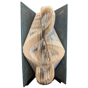 Treble Clef Book Folding Pattern, 225 Folds | Beginner Friendly Book Art | Music Teacher Gift, Musician Decor | PDF Instant Download