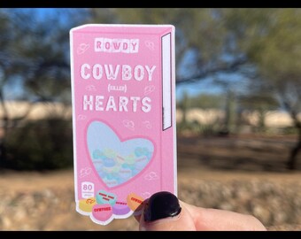 Cowboy Hearts Sticker