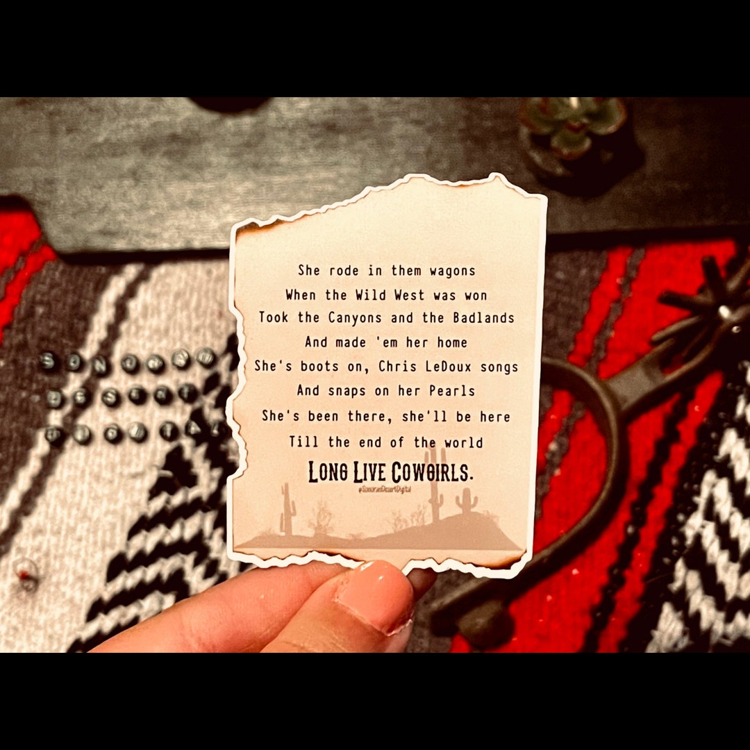 Cowgirl Creed Sticker - Etsy
