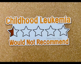 Childhood Leukemia Review Sticker