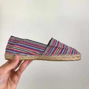 Colourful Striped, Lined Espadrilles