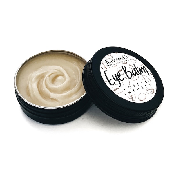 Coffee Infused Eye Balm | Nourishing eye cream, Organic caffeinated helps with under eye dark circle puffiness