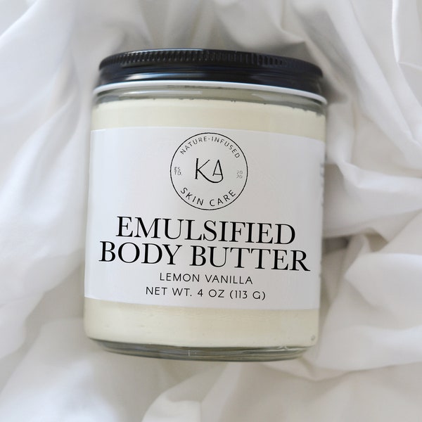 Emulsified Body Butter, Pick scent, Non greasy body butter, luxurious body lotion, scented body cream, gifts for her, mother's day gift