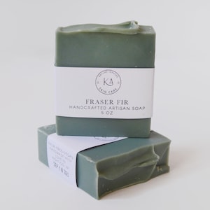 Fraser Fir Soap - Artisan Handmade Soap - Pine and Fir Woodland scented soap - Unisex soap