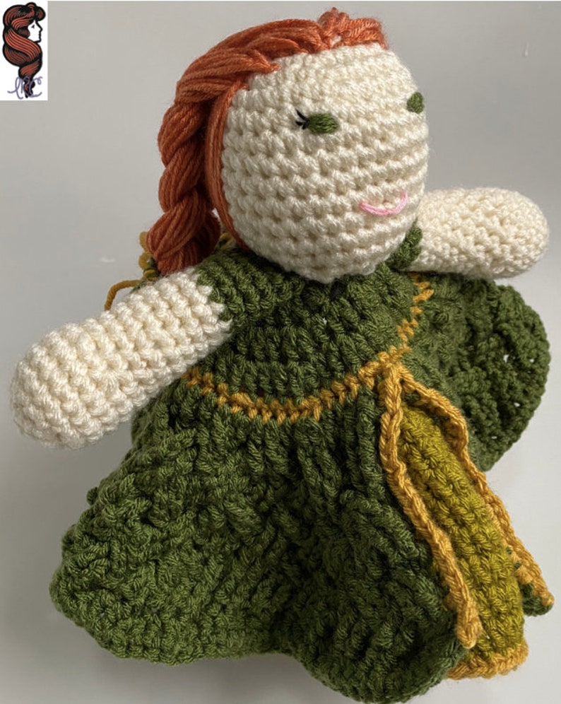 Patrick\u2019s Day Instant PDF Download Baby Lovey Newborn Lovey Large Crochet PATTERN \u2013 Erin Go Bragh Doll Lovey Irish Princess \u2013 Celtic St