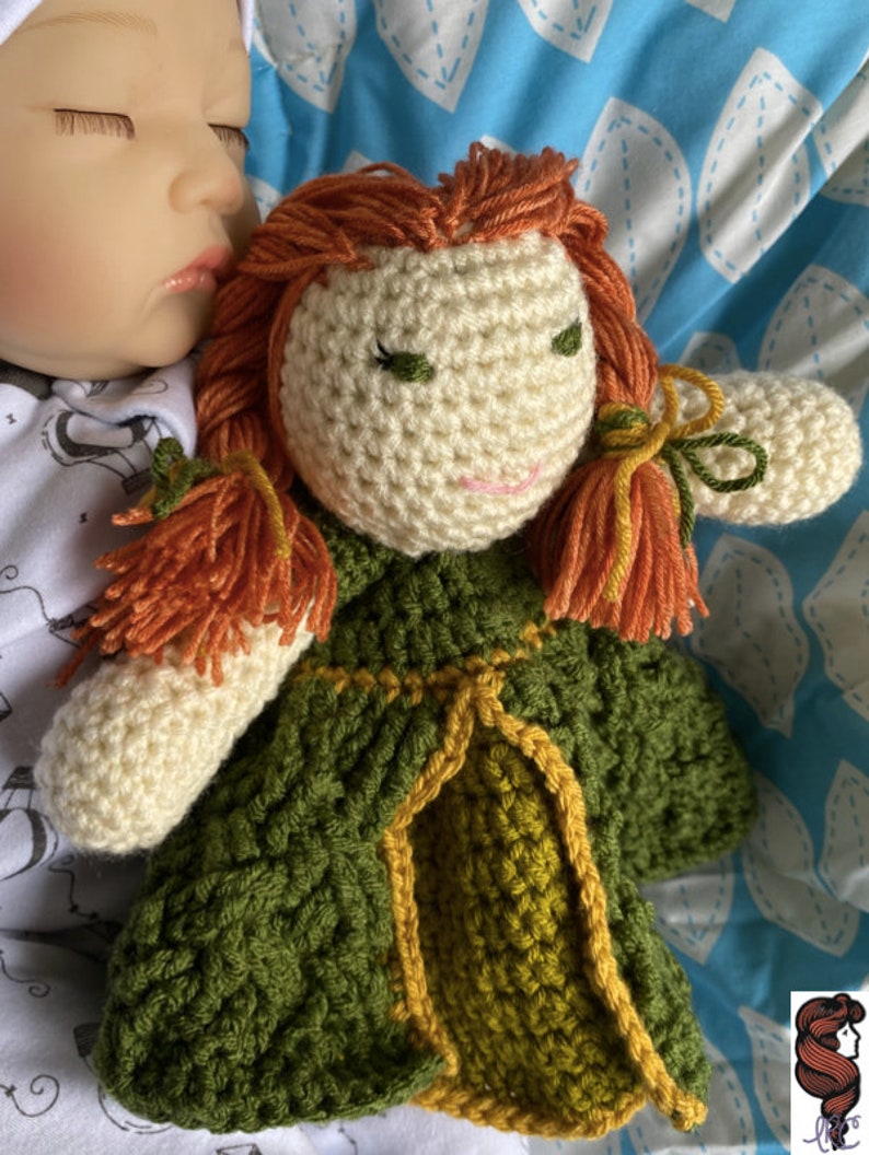 Patrick\u2019s Day Instant PDF Download Baby Lovey Newborn Lovey Large Crochet PATTERN \u2013 Erin Go Bragh Doll Lovey Irish Princess \u2013 Celtic St