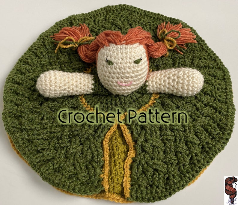 Patrick\u2019s Day Instant PDF Download Baby Lovey Newborn Lovey Large Crochet PATTERN \u2013 Erin Go Bragh Doll Lovey Irish Princess \u2013 Celtic St