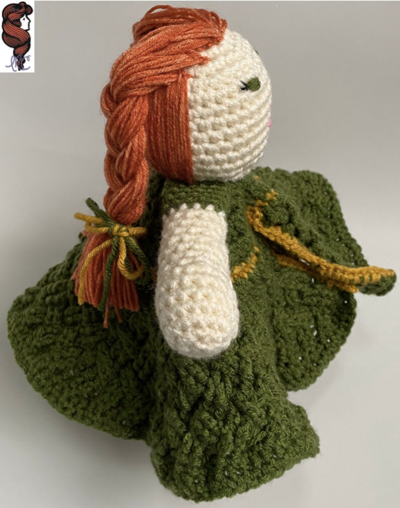 Patrick\u2019s Day Instant PDF Download Baby Lovey Newborn Lovey Large Crochet PATTERN \u2013 Erin Go Bragh Doll Lovey Irish Princess \u2013 Celtic St