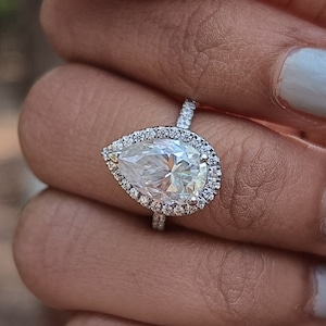 Fake pear shaped ring new arrivals