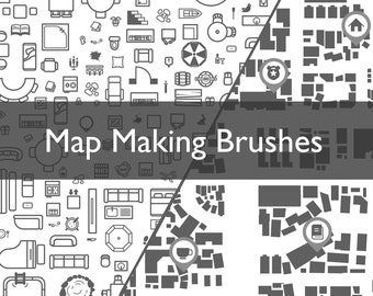 Map making brushes for photoshop