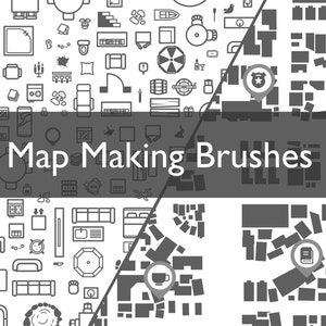 Pincéis de criação de mapas para procriar