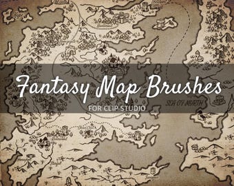 Clipstudio brushes for fantasy map