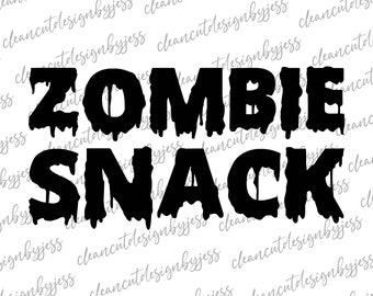 Zombie Snack, toddler, horror, kids, Halloween, funny t-shirt, SVG, Cricut file, cut ready digital file, zombies, funny