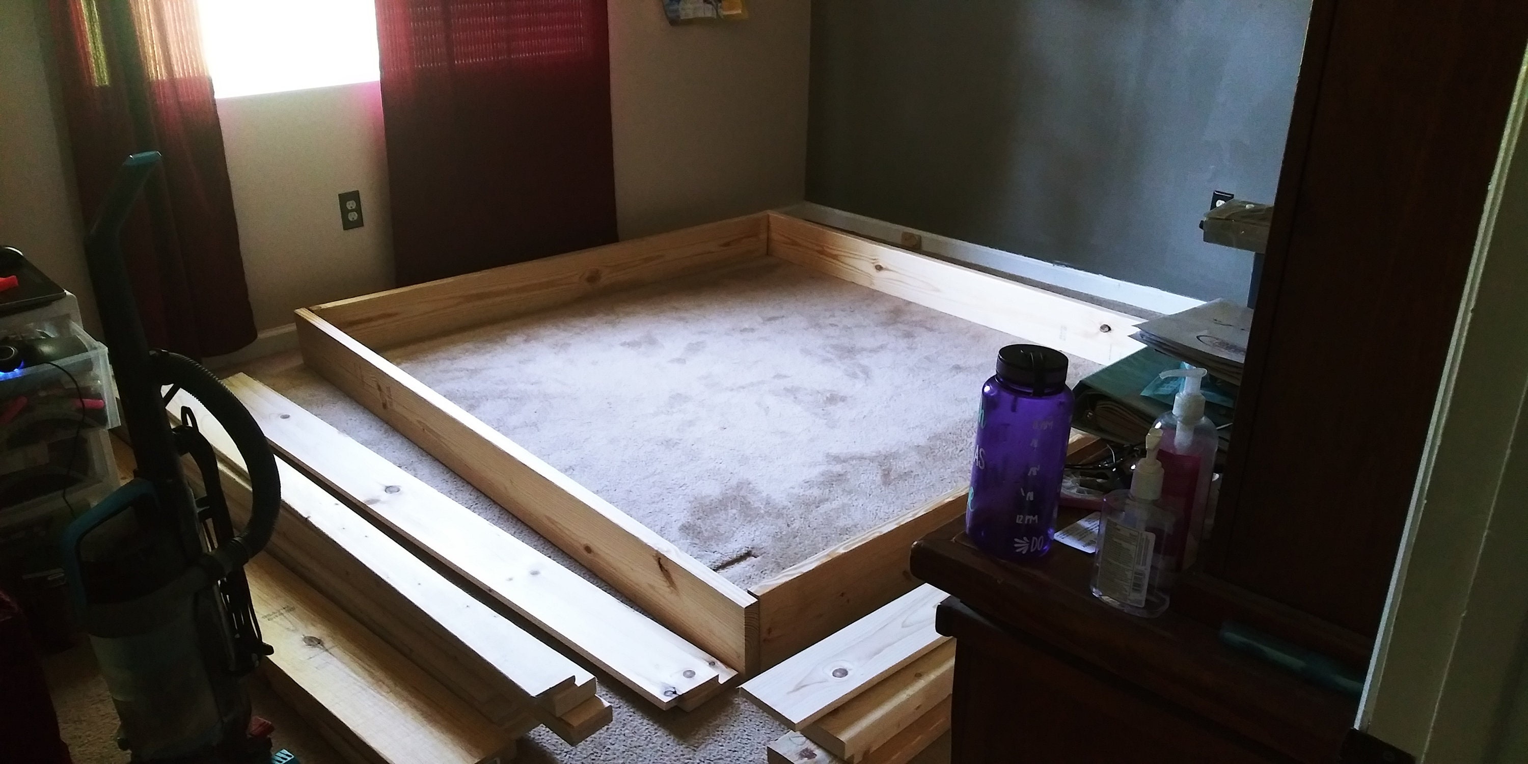 Floating King Platform Bed Woodworking Plans Etsy